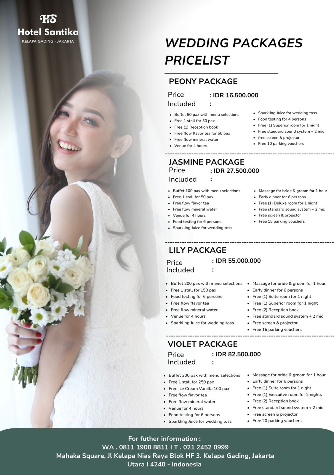 Hotel Santika Kelapa Gading Hadirkan Wedding Packages untuk Pernikahan Hangat dan Elegan