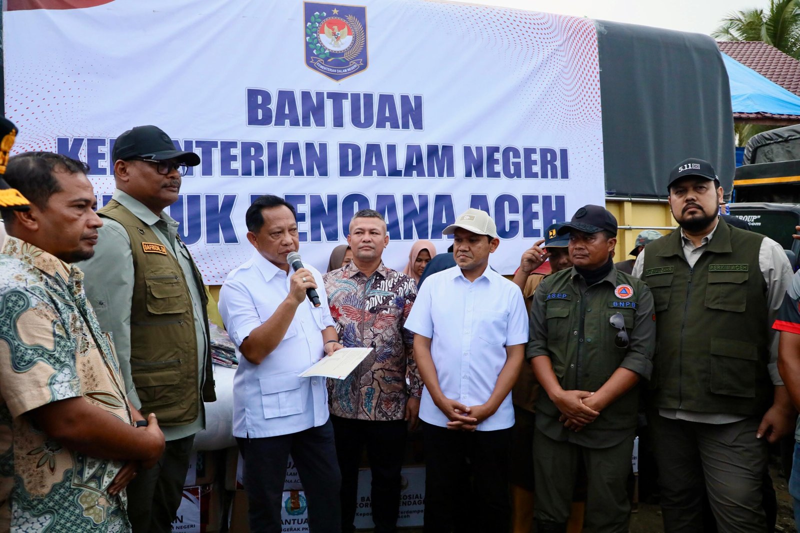 Mendagri dan Dirjen Bina Adwil Turun Langsung Pantau Bantuan dan Pemulihan Pascabencana di Aceh Utara