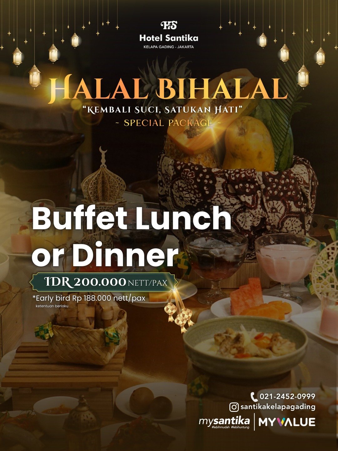 Rayakan Halal Bihalal Lebih Hangat, Hotel Santika Kelapa Gading Tawarkan Paket Mulai Rp188 Ribu