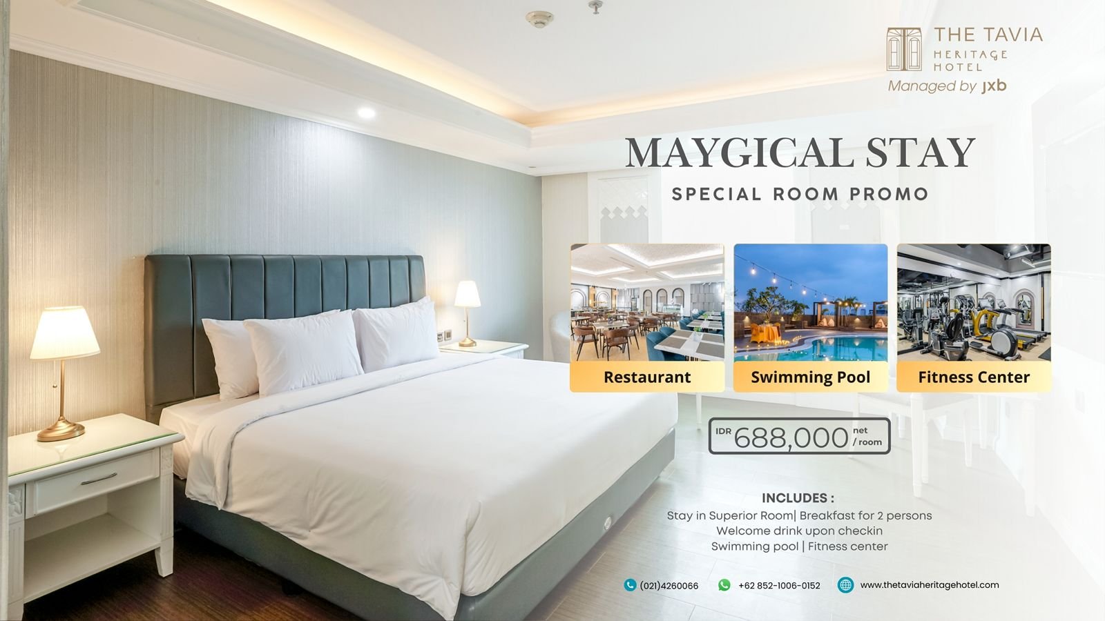 Maygical Staycation di The Tavia Heritage Hotel, Menginap Nyaman di Jakarta Mulai Rp668 Ribu