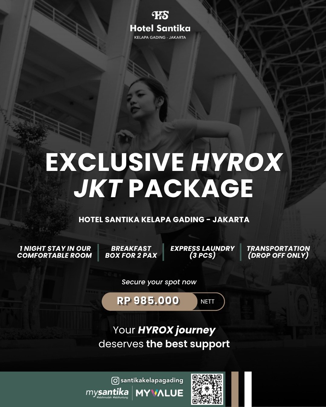 Hotel Santika Kelapa Gading Luncurkan HYROX JKT Package, Fasilitas Lengkap untuk Atlet dan Peserta