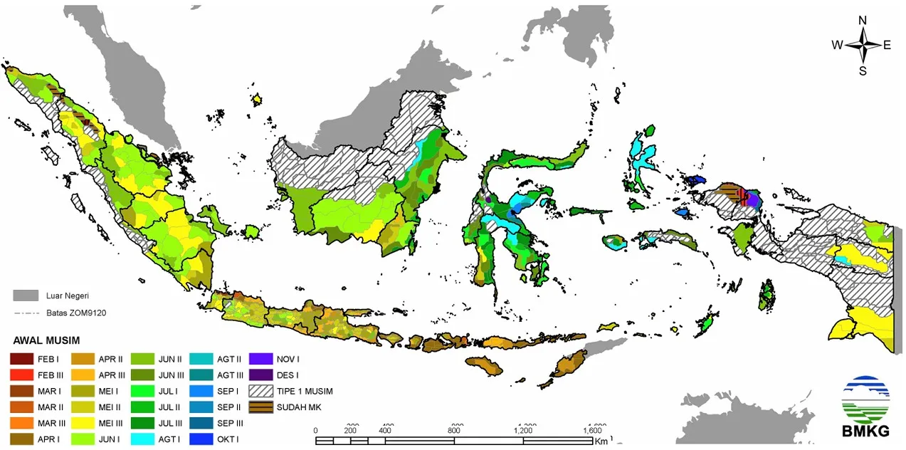 BMKG Prediksi 10 Wilayah Indonesia Masuki Puncak Kemarau pada Juli 2026, Cek Daftar Lengkapnya