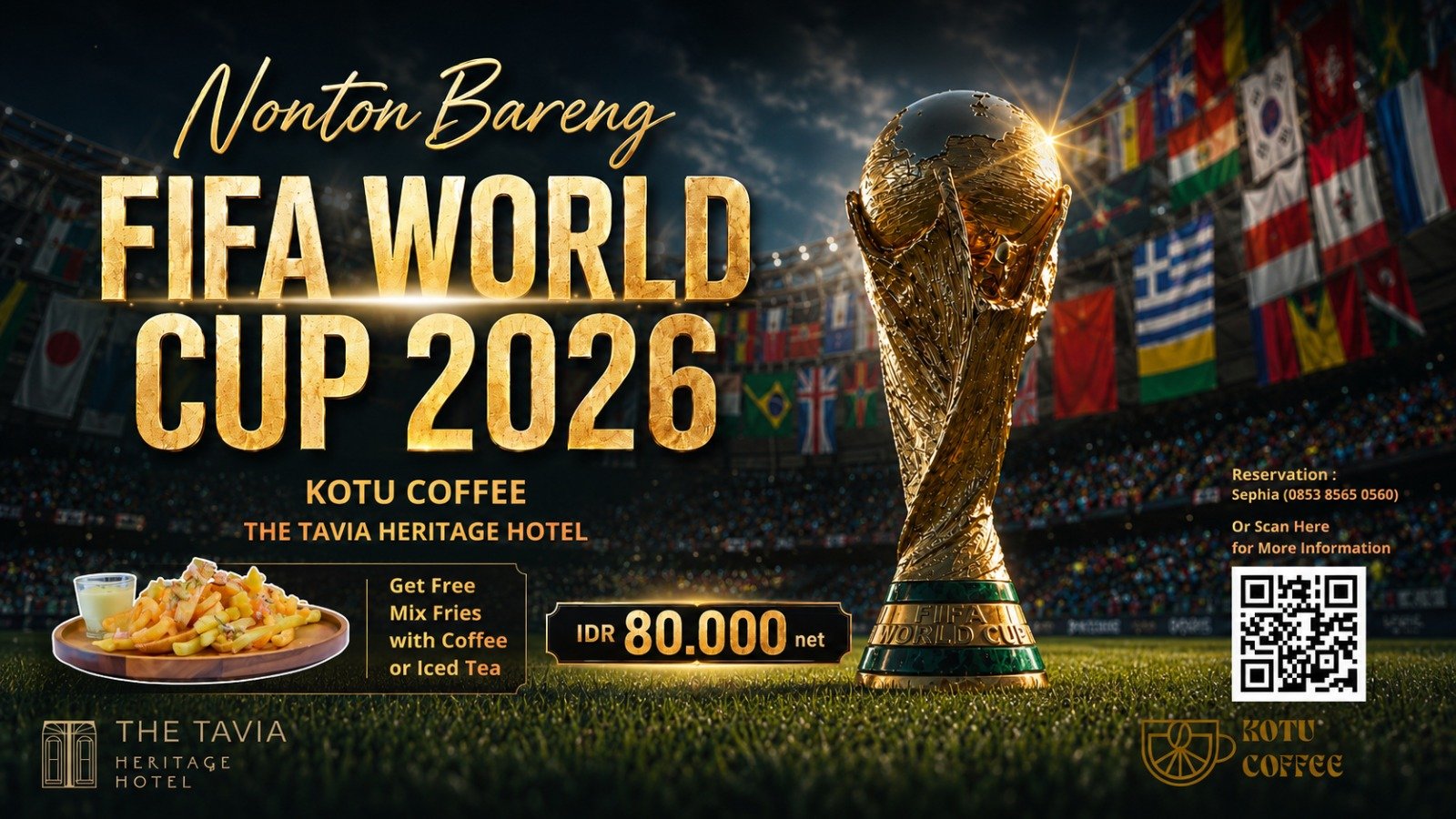 Sambut FIFA World Cup 2026, The Tavia Heritage Hotel Hadirkan Nobar Seru Mulai Rp80 Ribu