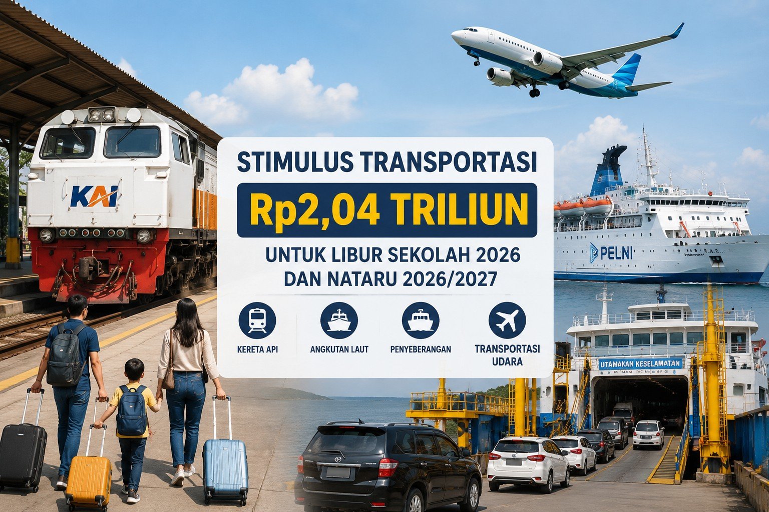 Pemerintah Gelontorkan Stimulus Transportasi Rp2,04 Triliun untuk Dongkrak Mobilitas dan Ekonomi