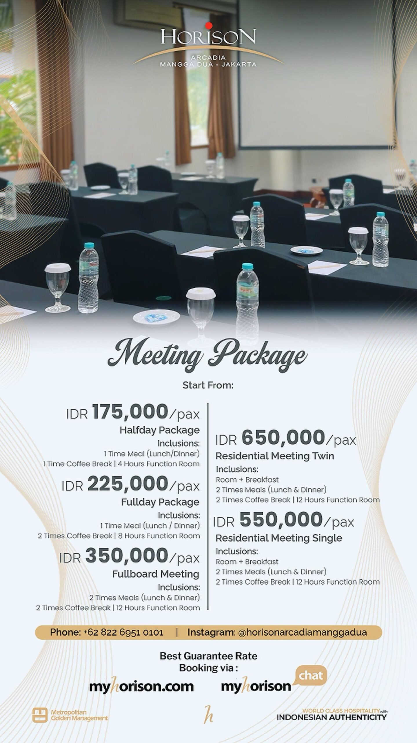 Horison Arcadia Mangga Dua Tawarkan Meeting Package Mulai Rp149.999 Nett per Pax