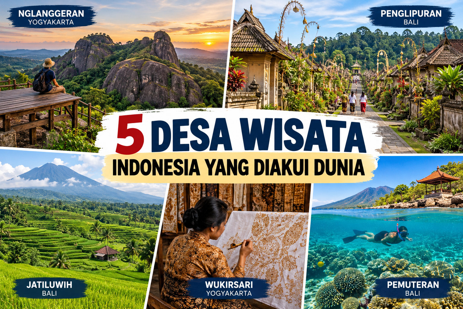 Ini 5 Desa Wisata Indonesia yang Diakui Dunia