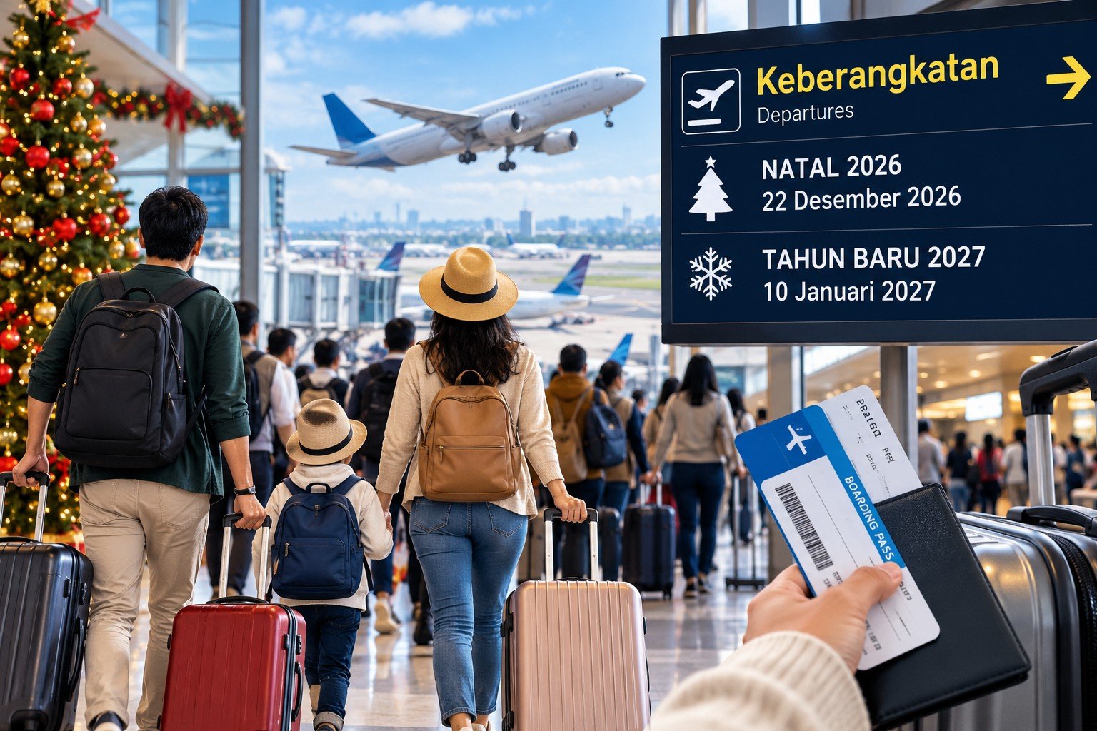 Harga Tiket Pesawat Natal dan Tahun Baru 2026/2027 Turun, Berlaku Mulai 22 Desember